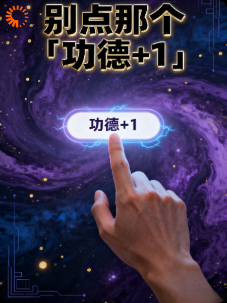 别点那个「功德+1」